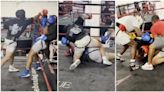 Mike Perry sparring ahead of Jake Paul fight gets seriously heated & out of control