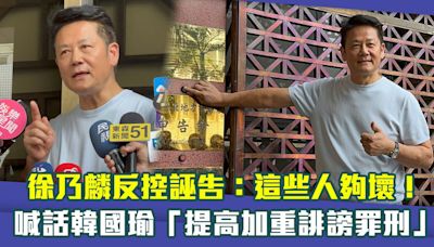 徐乃麟反控誣告：這些人夠壞！ 喊話韓國瑜「提高加重誹謗罪刑」