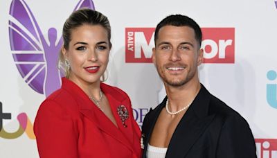 Couple Gemma Atkinson and Gorka Marquez prepare to back home teams in Euro final