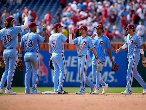 Phillies sweep their seventh series this season with 5-2 win over Rangers