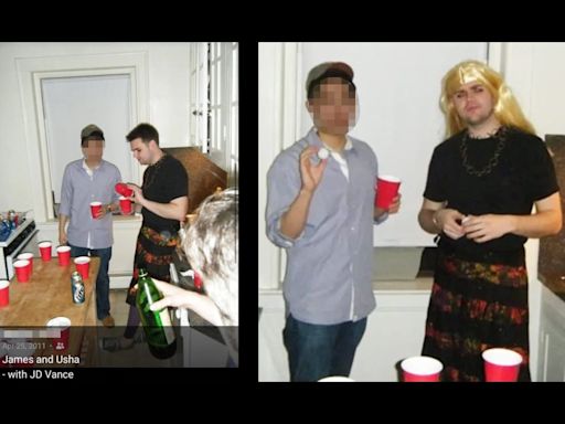 Photo: JD Vance In Drag at Beer Pong Party—Unlike His Friend