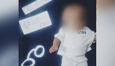 Parents Dress Child In Jail Clothes With Darshan's Prisoner Number '6106'