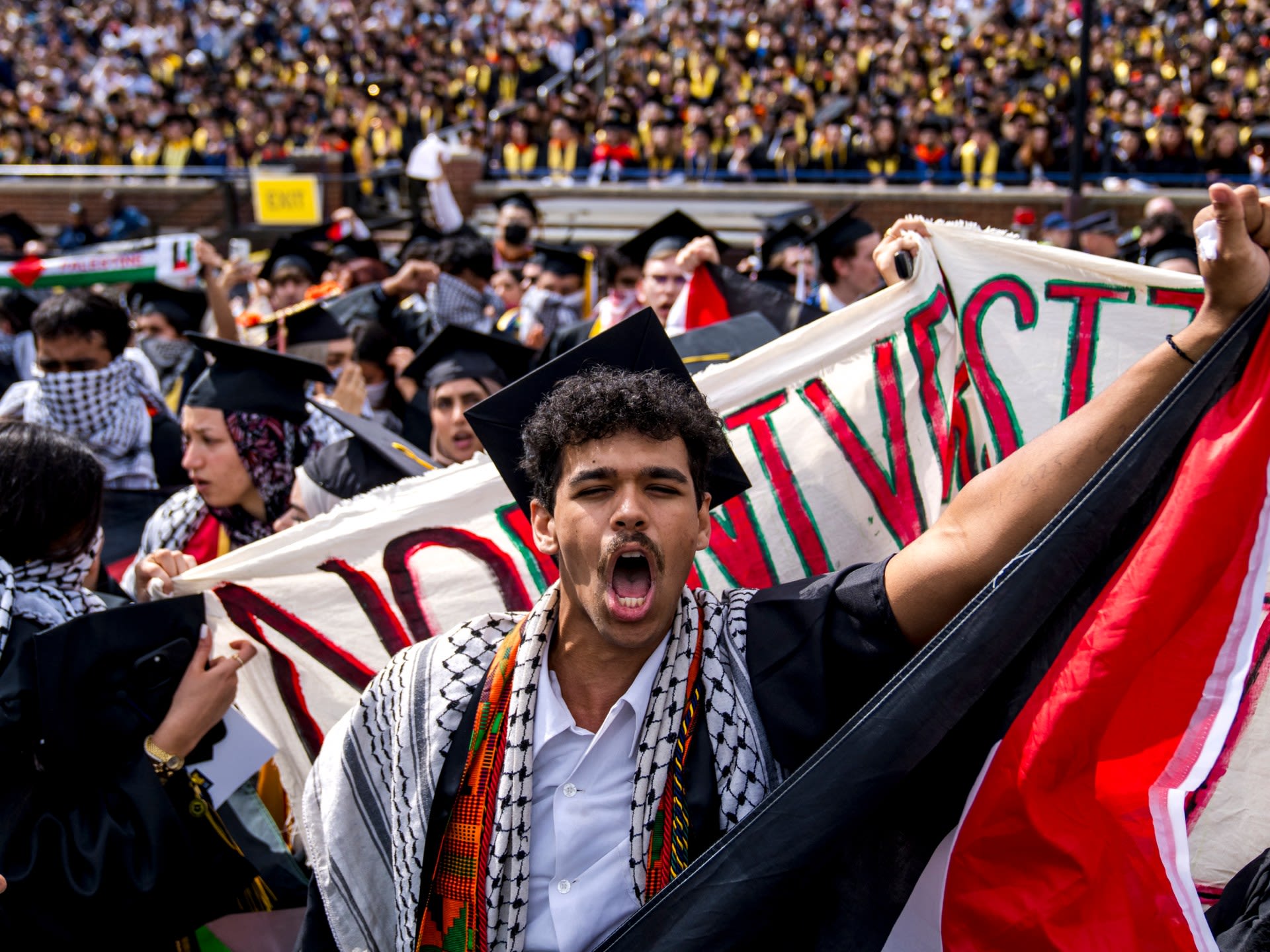 Are US graduation ceremonies the latest battleground for Gaza protests?