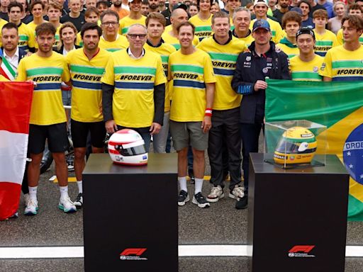 Ayrton Senna y Ratzenberger, homenajeados por pilotos de F1