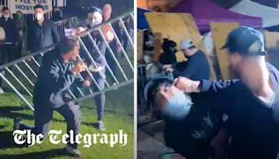 ‘Horrific acts of violence’ as pro-Israel and pro-Palestine protesters clash at University of California