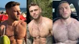 Here are some pics of Gus Kenworthy's hairy chest to keep you warm this winter