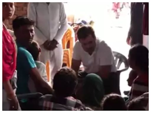 Rahul Gandhi Visits Families Of Hathras Stampede Victims In Aligarh