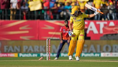 Watch: Harshal Patel castles MS Dhoni for a golden duck, leaves CSK fans at Dharamsala stunned