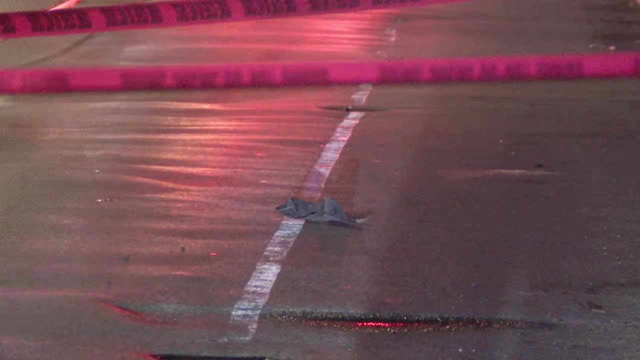 Police gather car parts in search for driver after fatal hit-and-run in Frankford