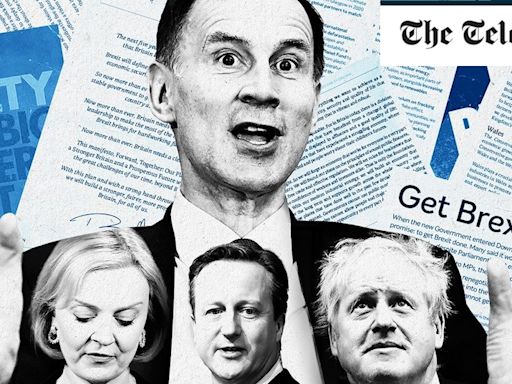 Jeremy Hunt tells voters to focus on Tories’ 14-year record not Liz Truss meltdown