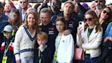 Geri Horner appears at Silverstone to support husband Christian after he is cleared in sexting scandal