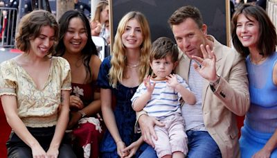 Proud dad Ewan McGregor joined by his kids at Hollywood Walk of Fame ceremony