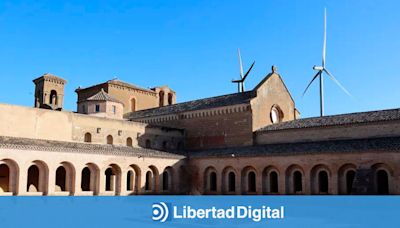 Cinco molinos "más altos que las torres del Pilar" amenazan el monasterio de Sijena