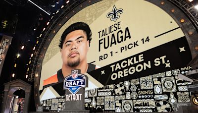 Saints sign first-round pick Taliese Fuaga