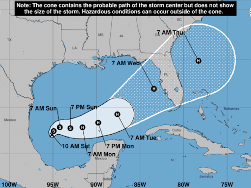 Tropical Storm Milton forms in the Gulf of Mexico, expected to make landfall in Florida this week