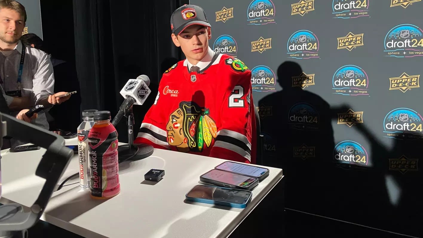 Sacha Boisvert selected 18th overall by Chicago at 2024 NHL Draft - KVRR Local News