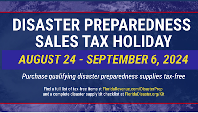 Florida Disaster Preparedness Holiday ends Friday