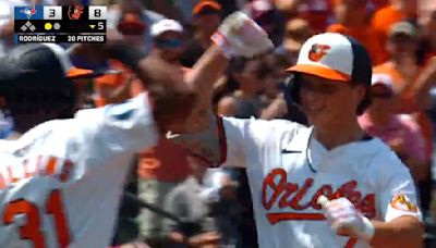 Orioles' Jackson Holliday Smashes Grand Slam for First Career Big-League Home Run