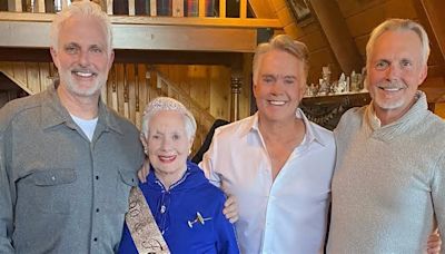 Shirley Jones turns 90! The Partridge Family star whisked up to mountain resort by sons Shaun, Patrick and Ryan Cassidy to 'get happy' at birthday celebration