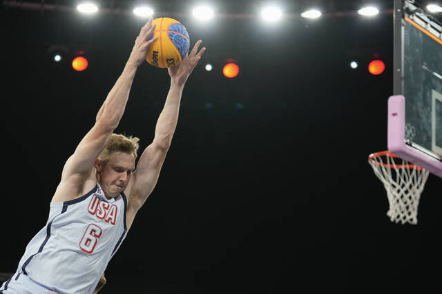 U.S. men fall to 0-2 in 3x3 basketball pool play at Olympics with loss to Poland