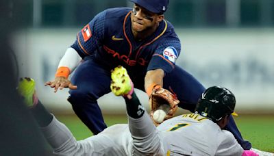 Athletics routed by Astros 9-2