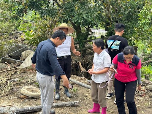 凱米肆虐雲林古坑受災重 劉建國視察災區督緊搶修