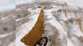 Utah Rider Takes Fast Lap Down Wintry "Dream Street"