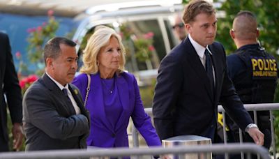 Jill Biden turns up to support Hunter at his gun trial in Delaware