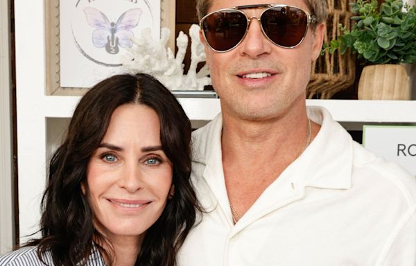 Jennifer Aniston’s Ex Brad Pitt Reunites With Courteney Cox for Rare Appearance Together - E! Online