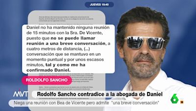 Rodolfo Sancho desmiente a su portavoz y confirma que Bea de Vicente mantuvo "una breve conversación" con su hijo