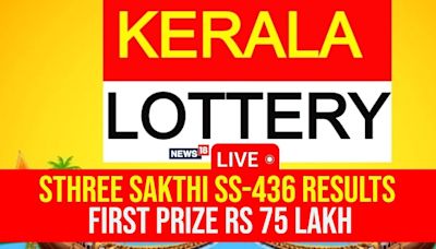 Kerala Lottery Result Today LIVE: Sthree Sakthi SS-436 WINNERS for October 8, 2024 (DECLARED); First Prize Rs 75 Lakh! - News18