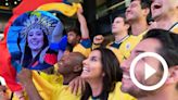 Mujer se hizo viral al buscar novio en partido entre Costa Rica y Colombia