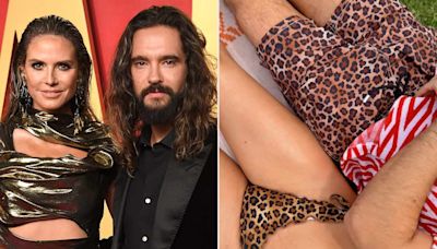 Heidi Klum and Her Husband Show Off Their Coordinating Leopard Looks: 'Love Is When He Matches Your Bikini Print'