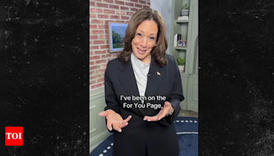 Kamala Harris joins TikTok amid surge in popularity post US presidential campaign announcement - Times of India