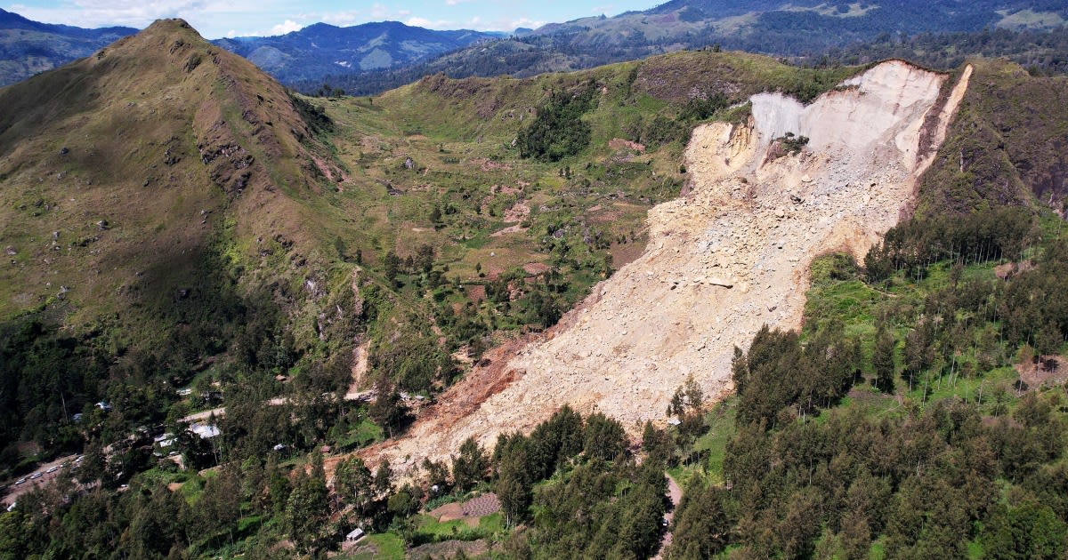 Drone footage shows scale of destruction in Papua New Guinea landslide