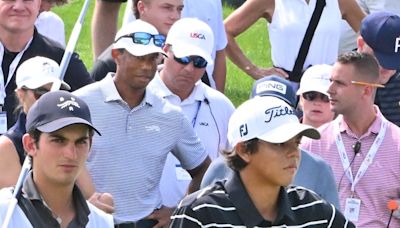 'Pretty cool to see': Large gallery follows Tiger, Charlie Woods at U.S. Junior Amateur