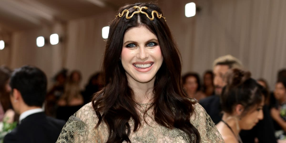 Alexandra Daddario Hit the 2024 Met Gala Carpet in a See-Through Dress With Snakes in Her Hair