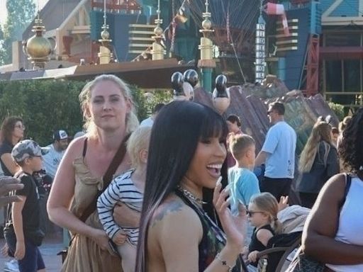 Cardi B Showed Up at Disney Carrying the Most Ludicrously Capacious Chanel Bag