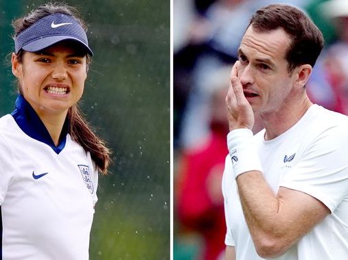 Andy Murray's Wimbledon career over as Emma Raducanu pulls out of mixed doubles
