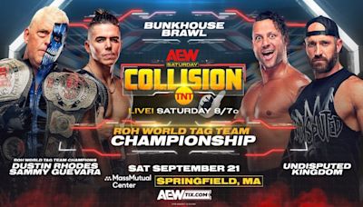 Bunkhouse Brawl For ROH Tag Titles Confirmed For 9/21 AEW Collision