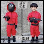 【熱賣精選】兒童成人魷魚遊戲面具扮演服 熱門遊戲cosplay服裝squid game紅衣服
