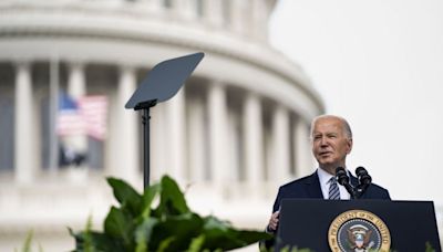 At 43rd National Peace Officers’ Memorial on Capitol Hill, Biden touts help for law enforcement