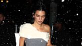 Kendall Jenner Strolled Through the Snow in a Mini Dress, Heels, and No Coat
