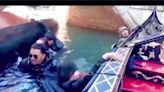 Turistas en Venecia se quedan bajo el agua luego de volcadura de góndola