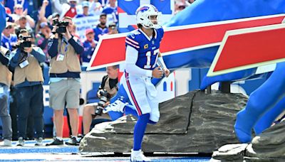 WATCH: Bills QB Josh Allen leaps over defender to score impressive TD vs. Cardinals