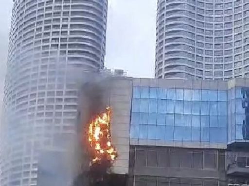 Fire breaks out at Times Tower in Mumbai, 9 fire engines at spot | Video