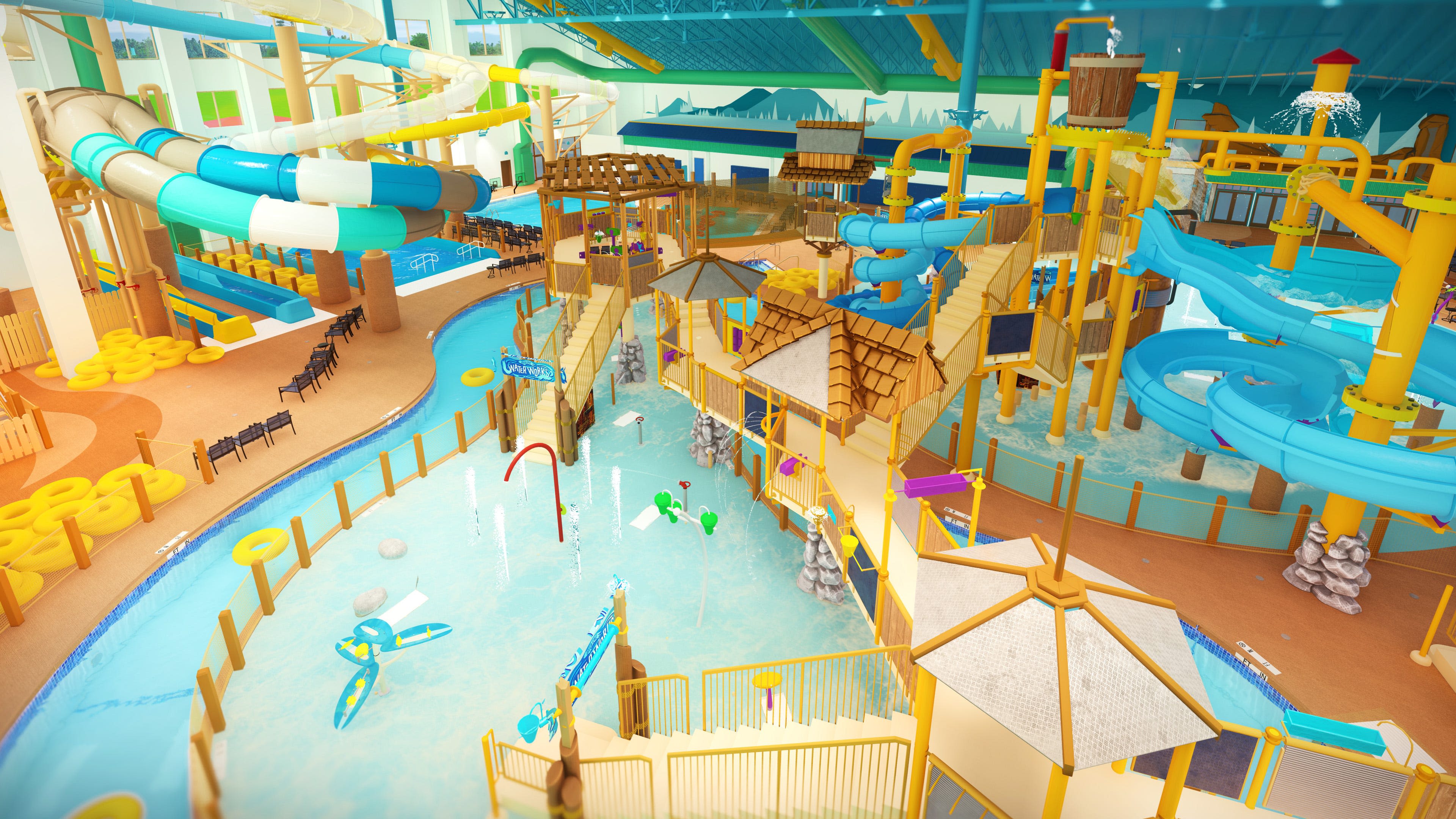 What are the water slides like at the new Florida Great Wolf Lodge? Take a look