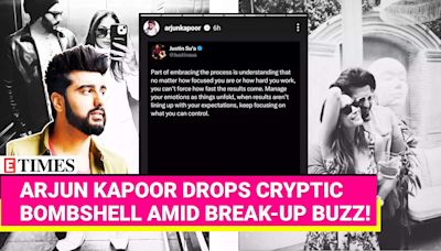 Arjun Kapoor's Cryptic Instagram Post: Is It Really OVER with Malaika Arora? | Etimes - Times of India Videos