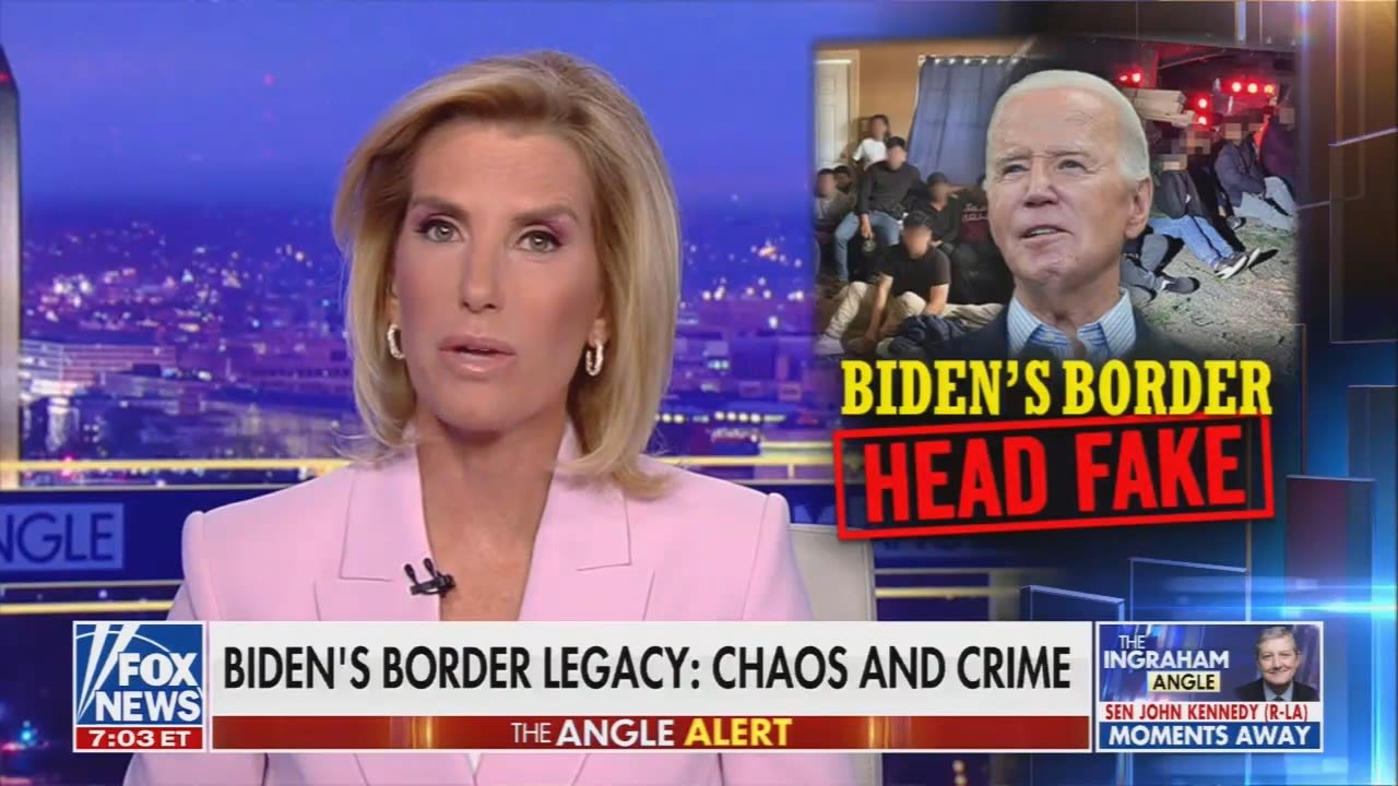 Laura Ingraham says Joe Biden's "sole goal was to fundamentally change this country" through immigration