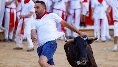 Six injured, including one gored, on first day of annual bull run in Spain